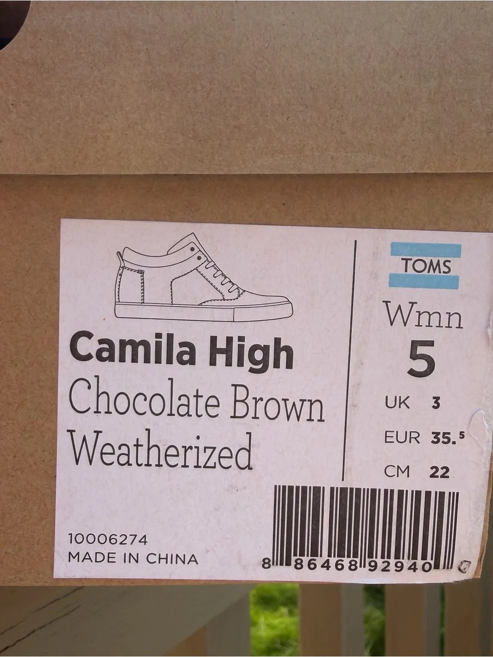 NEW TOMS Camila High Weatherized and Insulated Hybrid Sneaker Boots - Wmns 5